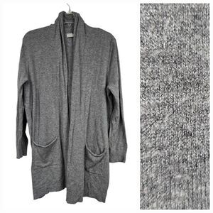 Evolution by Cyrus Ladera Gray Open Front Pocket Cardigan Sweater Stitch Fix 1X